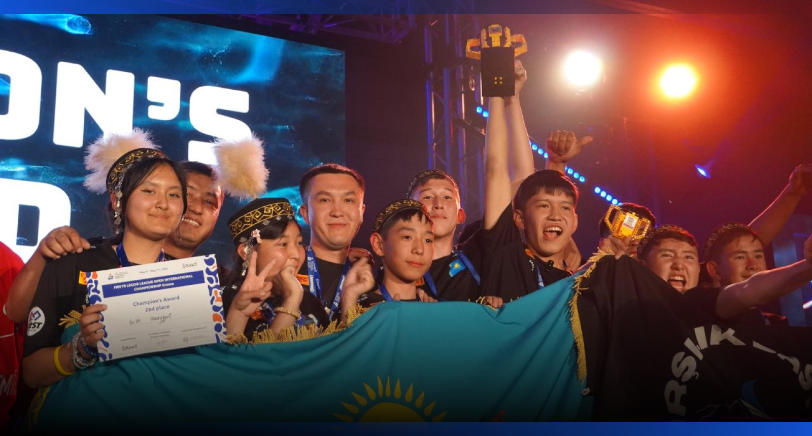 Image for Казахстанские школьники заняли второе место на международном чемпионате по робототехнике в Греции
